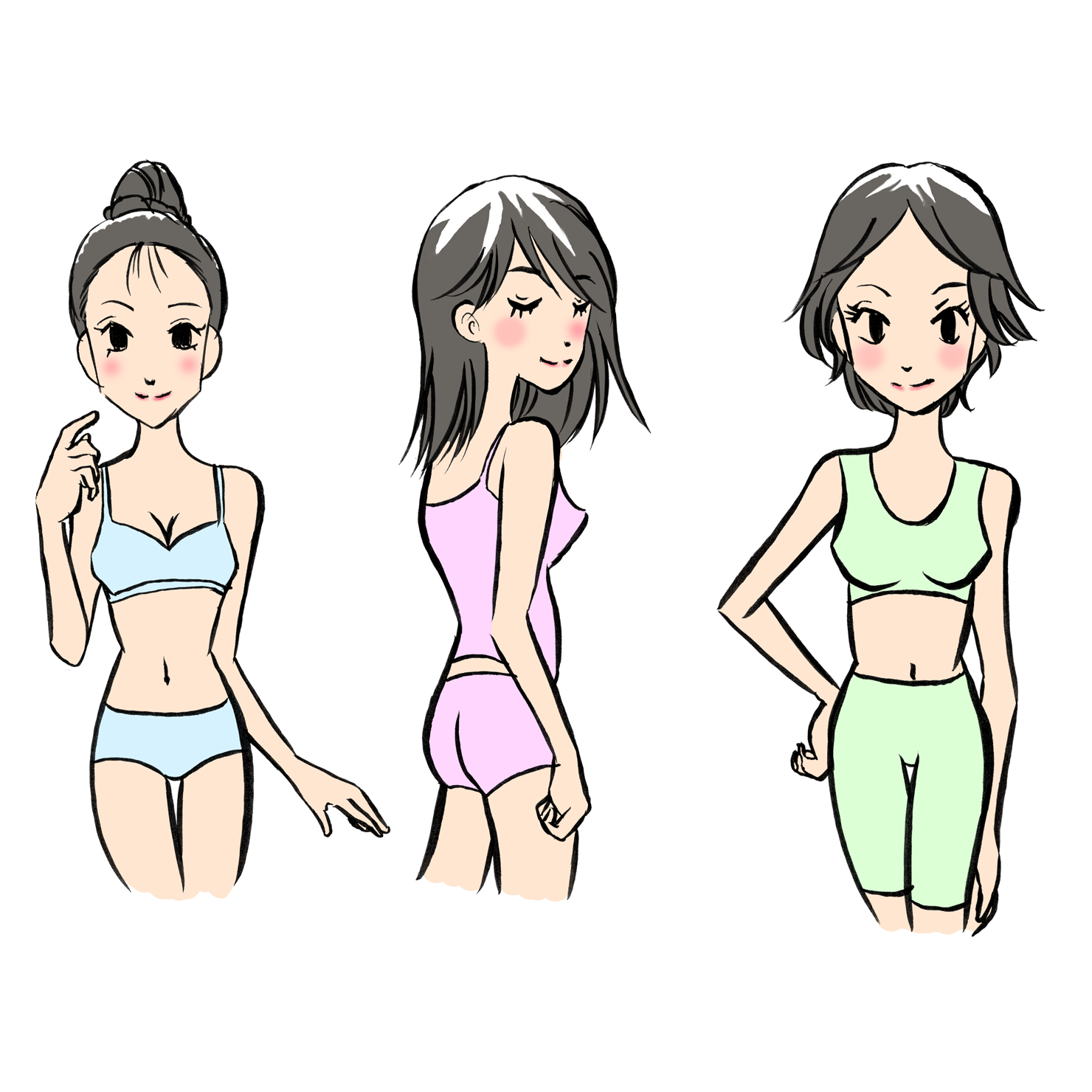 Photoshopで着色したイラスト